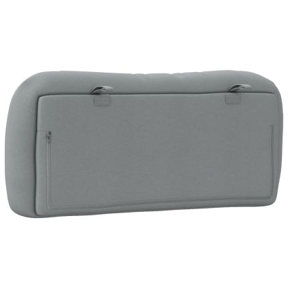 Мека табла за легло Hvar, светлосива, 90 см, плат