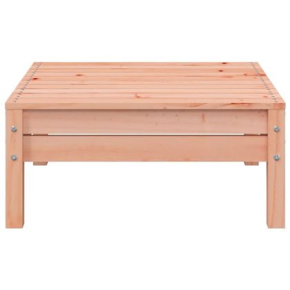 Градински диван с възглавници и табуретка, дугласко дърво масив