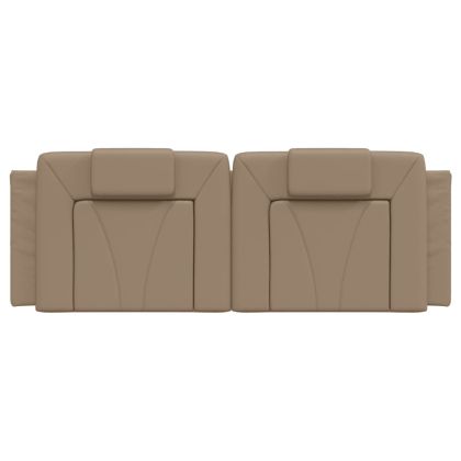 Мека табла за легло Viana, капучино, 120 см, изкуствена кожа