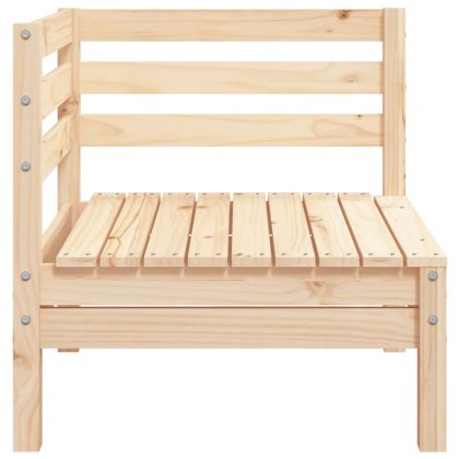 Градински ъглов диван, бор масив