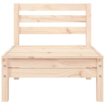 Градински диван, 3-местен, борово дърво масив