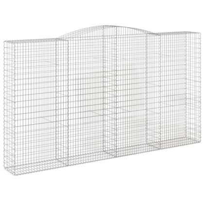 Габионни кошници арка 9 бр 400x50x220/240 см поцинковано желязо