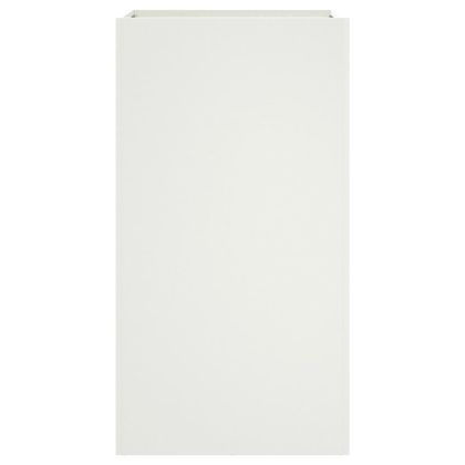 Кашпа, бяла, 42x38x75 см, стомана