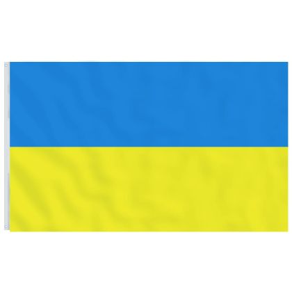 Знаме на Украйна с месингови втулки 90x150 см