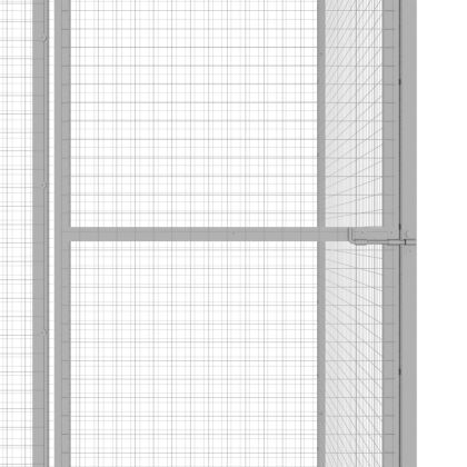 Клетка за котки 3x3x2,5 м поцинкована стомана