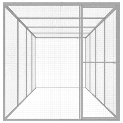 Клетка за котки 6x1,5x1,5 м поцинкована стомана