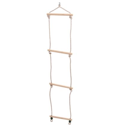 Детска люлка с въжена стълба, синя, 37x15 см, PE