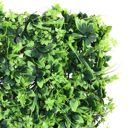  Ограда от изкуствени листа 6 бр зелена 40x60 см