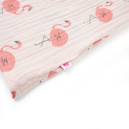 Детска рокля с волани, нежно розово, 92