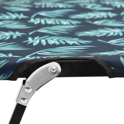 Двуместен сгъваем шезлонг, на листа, стомана