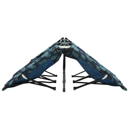 Двуместен сгъваем шезлонг, на листа, стомана