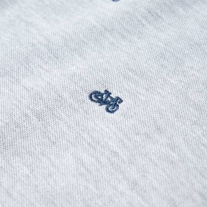 Детска поло тениска, сив меланж, 140