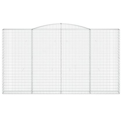 Габионни кошници арка 9 бр 400x30x220/240 см поцинковано желязо