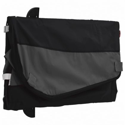 Ремарке за велосипед, черно, 30 кг, желязо