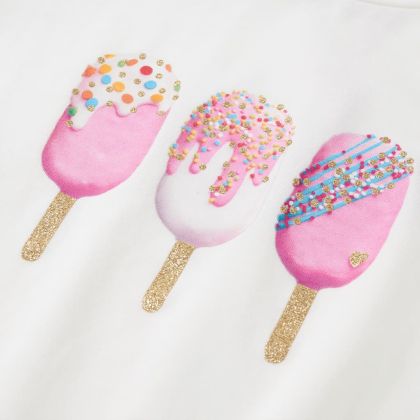 Детска тениска, екрю, 140