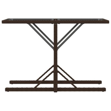 Бистро комплект с възглавници 3 части кафяв полиратан