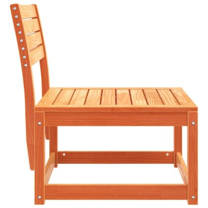 Градински диван, восъчнокафяв, бор масив