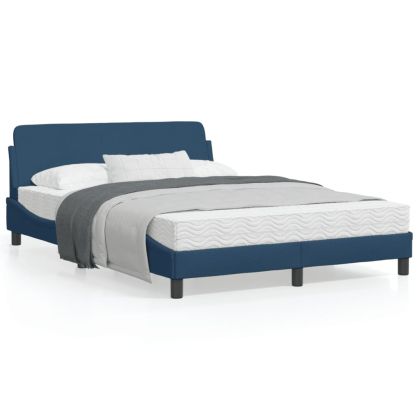 Рамка за легло с табла Dover, синя, 140x200 см, плат