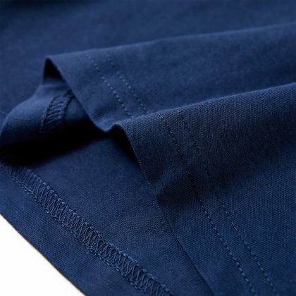 Детска тениска, синьо и нейви, 128