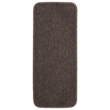 Противоплъзгащи стелки за стълби, 15 бр, 60x25 см, кафяви