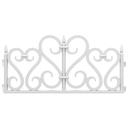 Кантове за тревни площи, 17 бр, бели, 10 м, PP