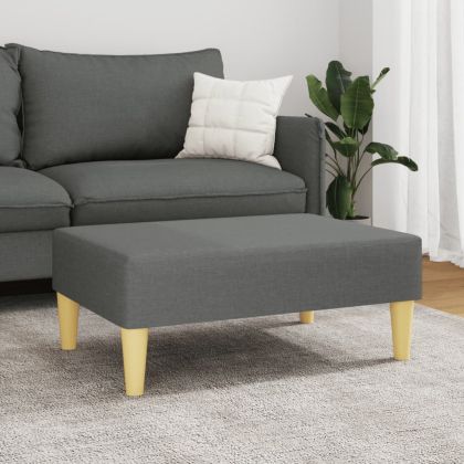 Табуретка, тъмносива, 77x55x31 см, плат