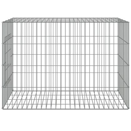 Клетка за зайци, 78x54x54 см, поцинковано желязо