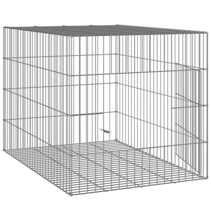 Клетка за зайци, 78x54x54 см, поцинковано желязо