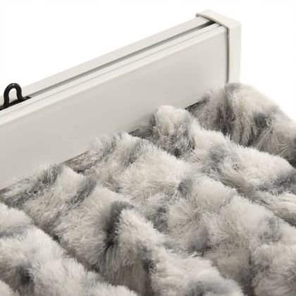 Ресни за врата против мухи, светлосиво и тъмносиво, 90x200 см