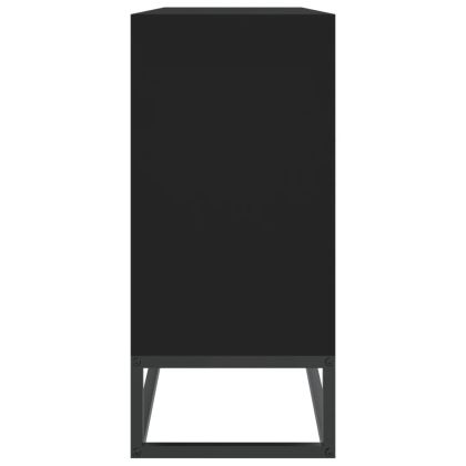 Бюфет, черен, 105x30x65 см, инженерно дърво