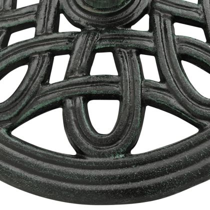 Основа за чадър, зелена, 40x40x32 см, чугун