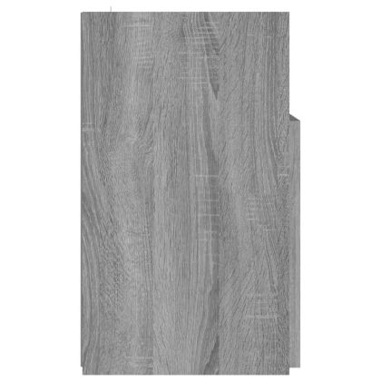 ТВ шкаф с LED осветление, сив сонома, 120x30x50 см