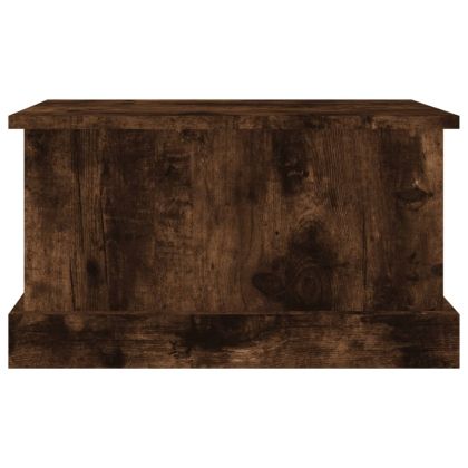Кутия за съхранение, опушен дъб, 50x30x28 см, инженерно дърво
