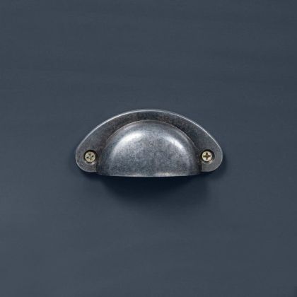 Сайдборд Hill сив 125x40x80 см борово дърво масив