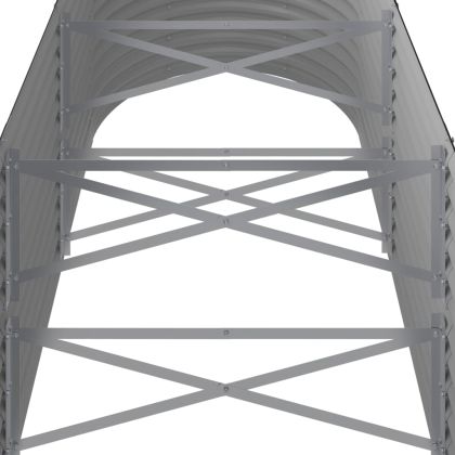 Градинска повдигната леха поцинкована стомана антрацит