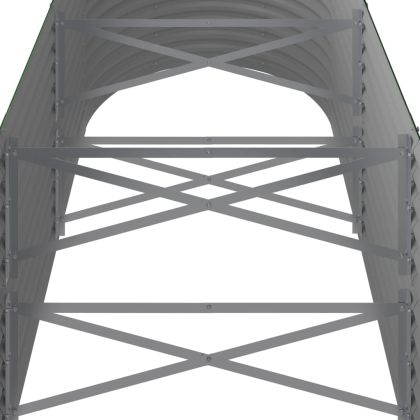 Градинска повдигната леха поцинкована стомана зелена