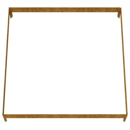 Градинска повдигната леха 100x100x18,5 см кортенова стомана