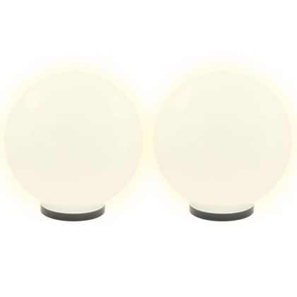 Градински сфери за LED лампи, 2 бр, 40 см, PMMA
