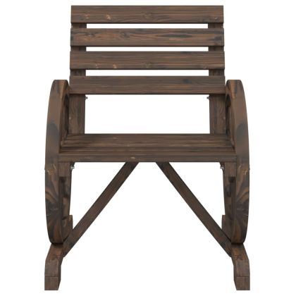 Градински стол 58x58x78,5 см масивно чамово дърво