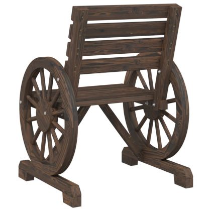 Градински стол 58x58x78,5 см масивно чамово дърво