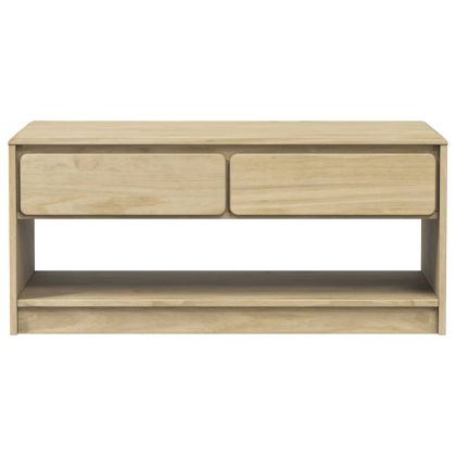 Кафе маса SAUDA, дъб, 99x55x45 см, борово дърво масив