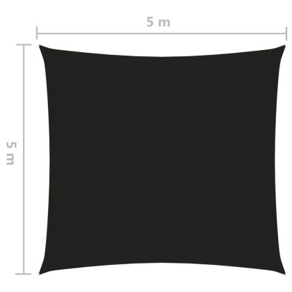 Платно-сенник, Оксфорд текстил, квадратно, 5x5 м, черно