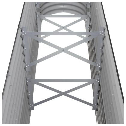 Градинска повдигната леха поцинкована стомана антрацит