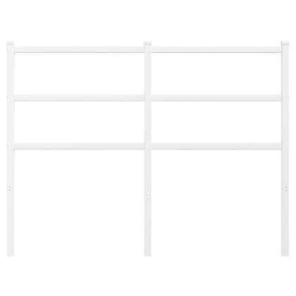 Метална резервна табла за легло, бяла, 120 см