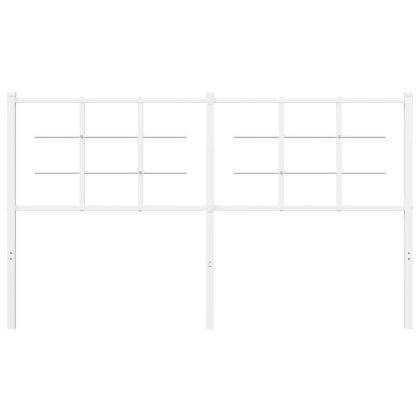 Метална резервна табла за легло, бяла, 150 см