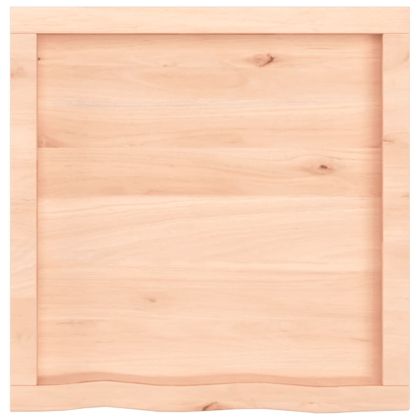 Плот за баня 60x60x(2-6) см необработено масивно дърво