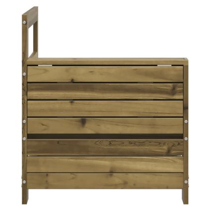 Градински диван с подлакътник и странична масичка