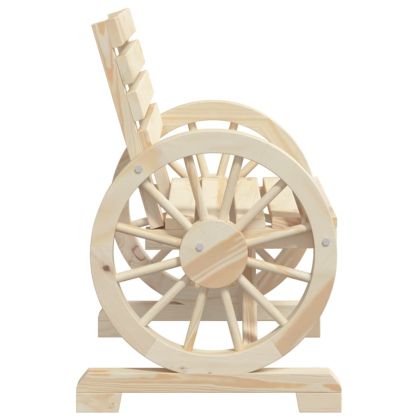 Градински лаундж комплект, 4 части, масивно чамово дърво