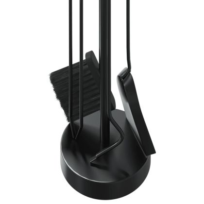 Комплект инструменти за камина, 5 части, 18x66 см, стомана