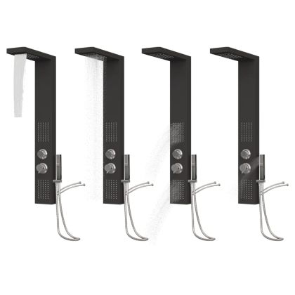 Система душ панел от алуминий, черна